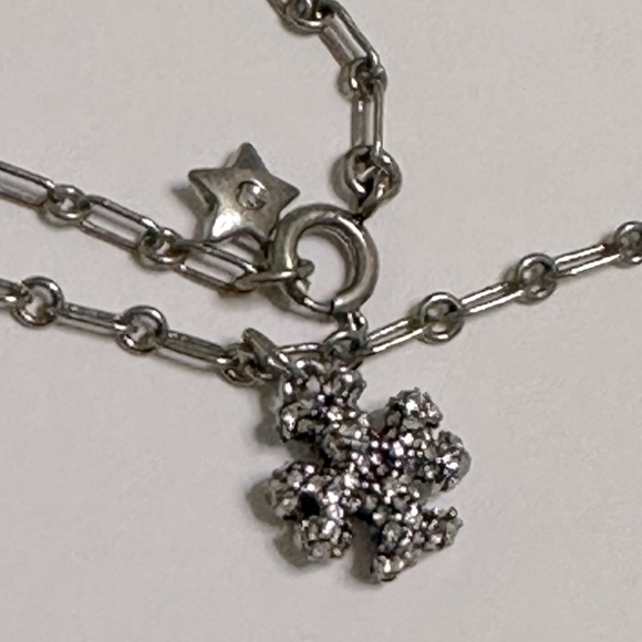 Sold out double sided pave crystal pendant chain necklace - Picture 3 of 7